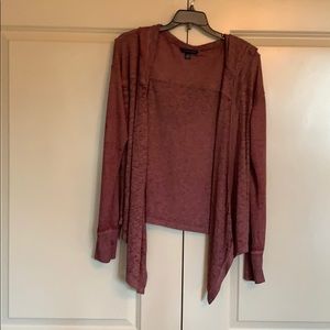 Burgundy cardigan